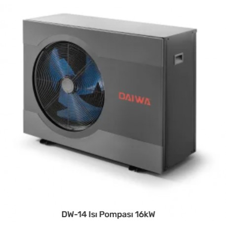 DAİWA DW-14  ISI POMPASI 16 KW A+++ PANASONİC INVERTER R32 (Ücretsiz Kargo)