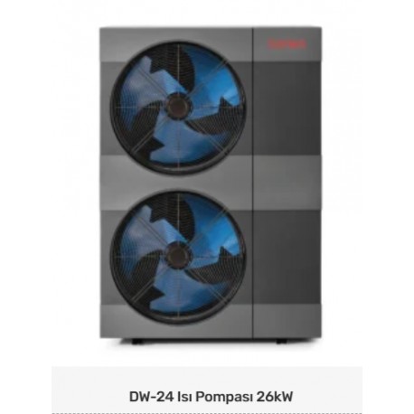 DAİWA DW-24  ISI POMPASI 26 KW A+++ PANASONİC INVERTER R32 Trifaze 380 watt (Ücretsiz Kargo)