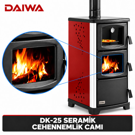 DAİWA DK-25 SERAMİK CEHENNEMLİK CAMI — Daiwa Kazan