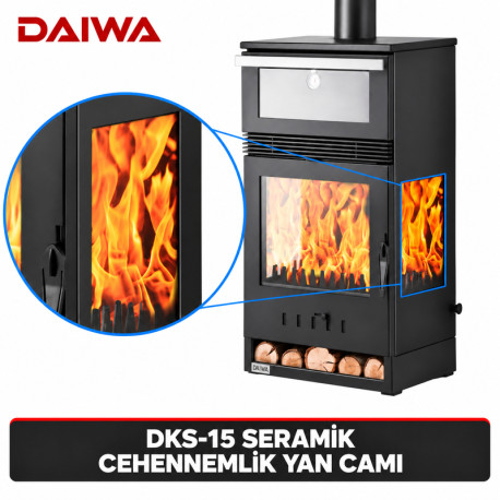 DAİWA DKS-15 SERAMİK CEHENNEMLİK YAN CAMI — Daiwa Kazan