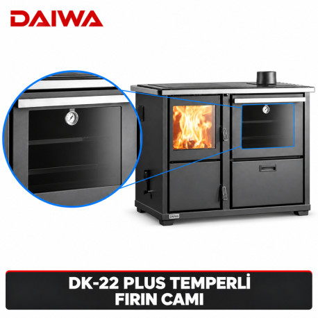 DAİWA DK-22 PLUS TEMPERLİ FIRIN CAMI — Daiwa Kazan