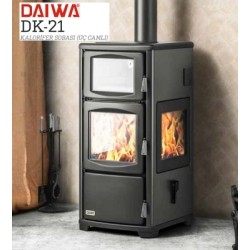 DAİWA DK-21 3 TARAFI ŞÖMİNELİ KUZİNELİ KALORİFER SOBASI (Kargo Bedava)