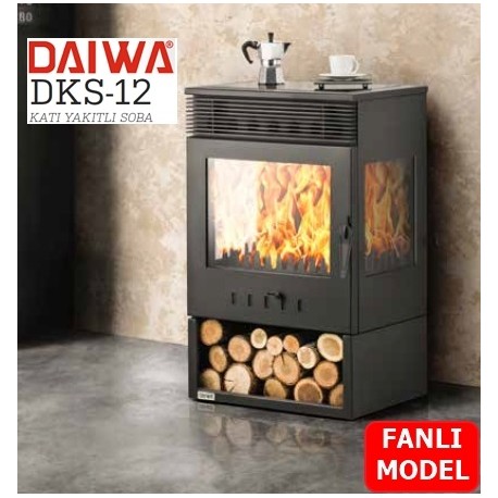 DAİWA DKS-12 ŞÖMİNELİ FANLI ODUN SOBASI