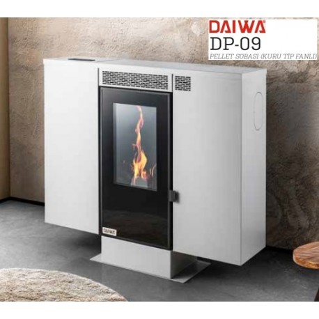 Çankırı DAİWA DP-09 SLİM PELET SOBASI ( KURU TİP FANLI ) SICAK HAVA ÜFLEMELİ  (ÜCRETSİZ KARGO)